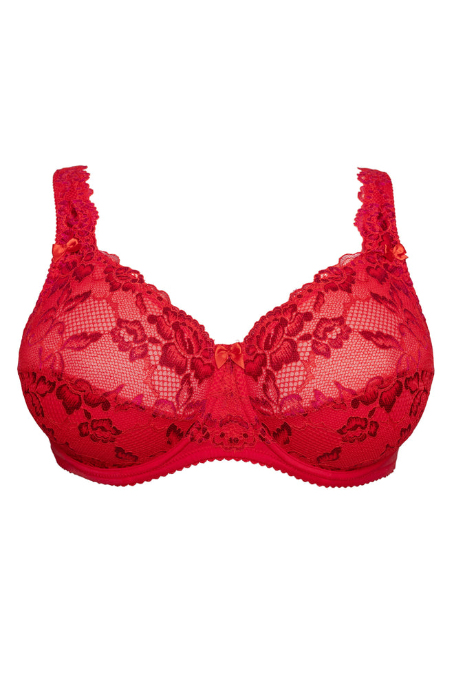 Beate Luxury full lace Bra, Salsa